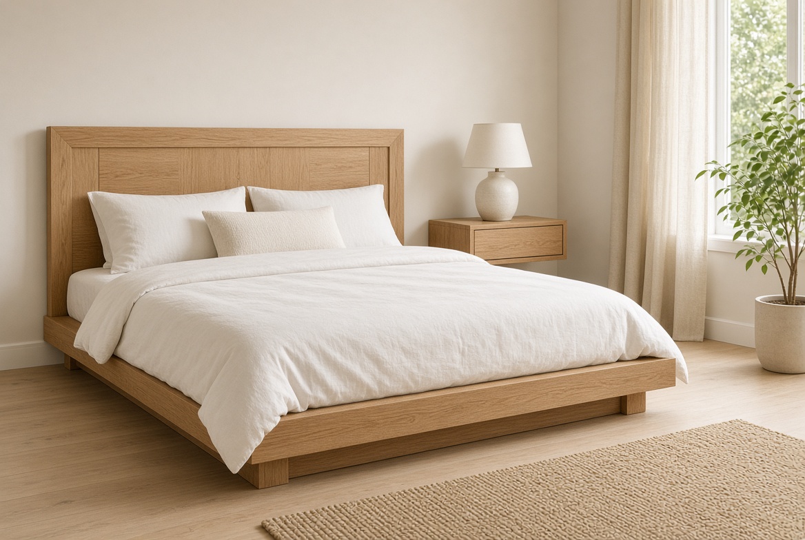 Solid Wood Platform Bed