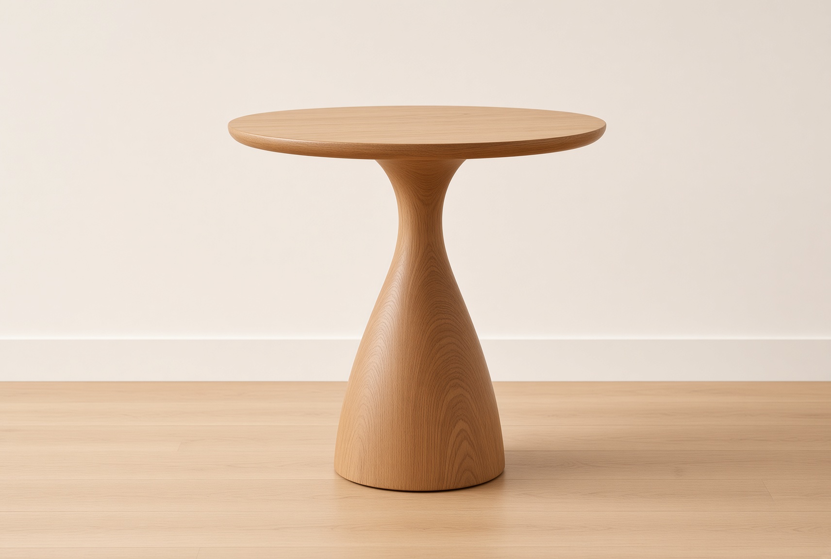 Round Wood Side Table Thumbnail 4