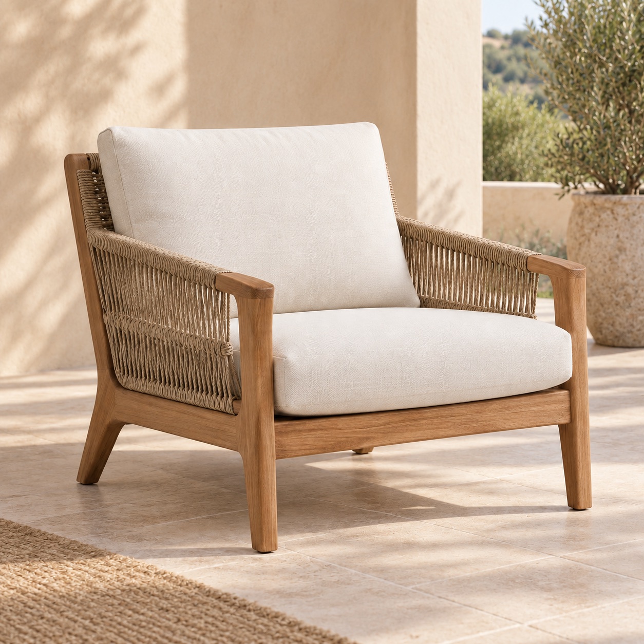Outdoor Patio Lounge Chair View 3