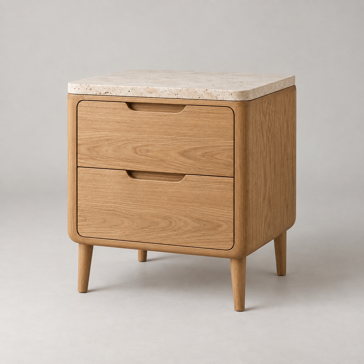 Wood Nightstand View 2