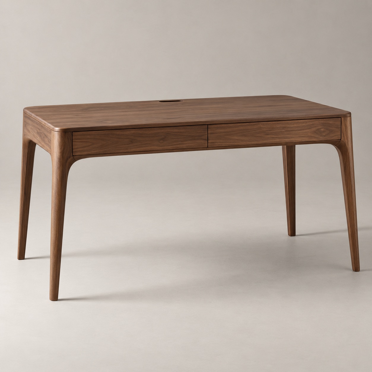 Solid Wood Writing Desk View 3