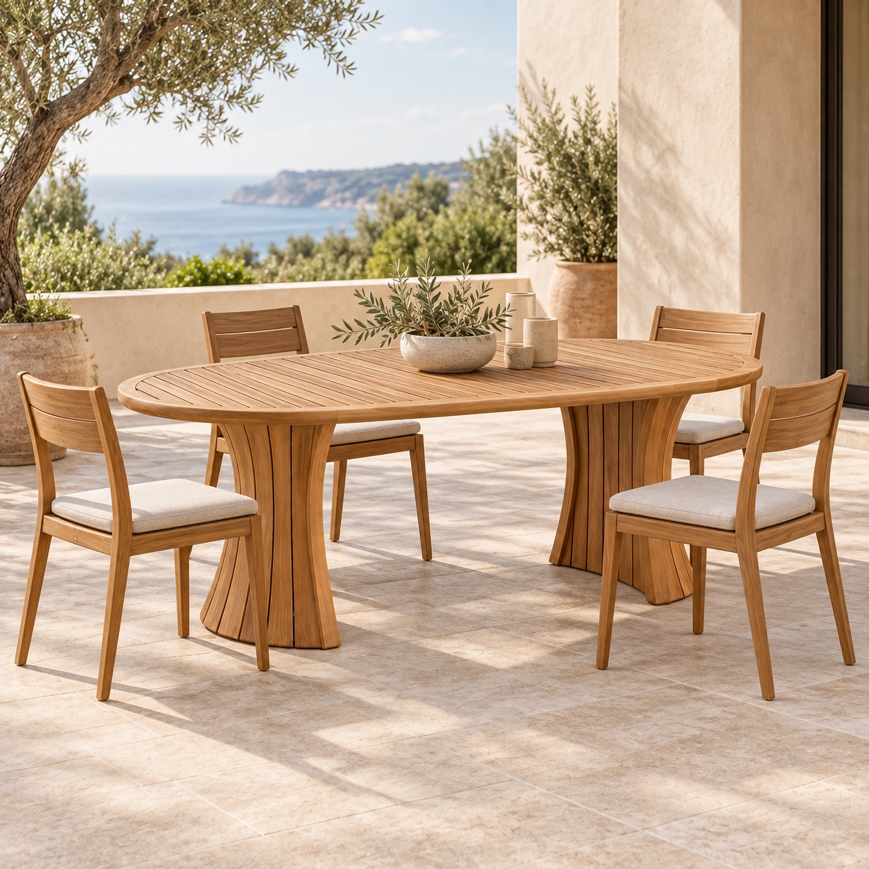 Outdoor Patio Dining Table View 2