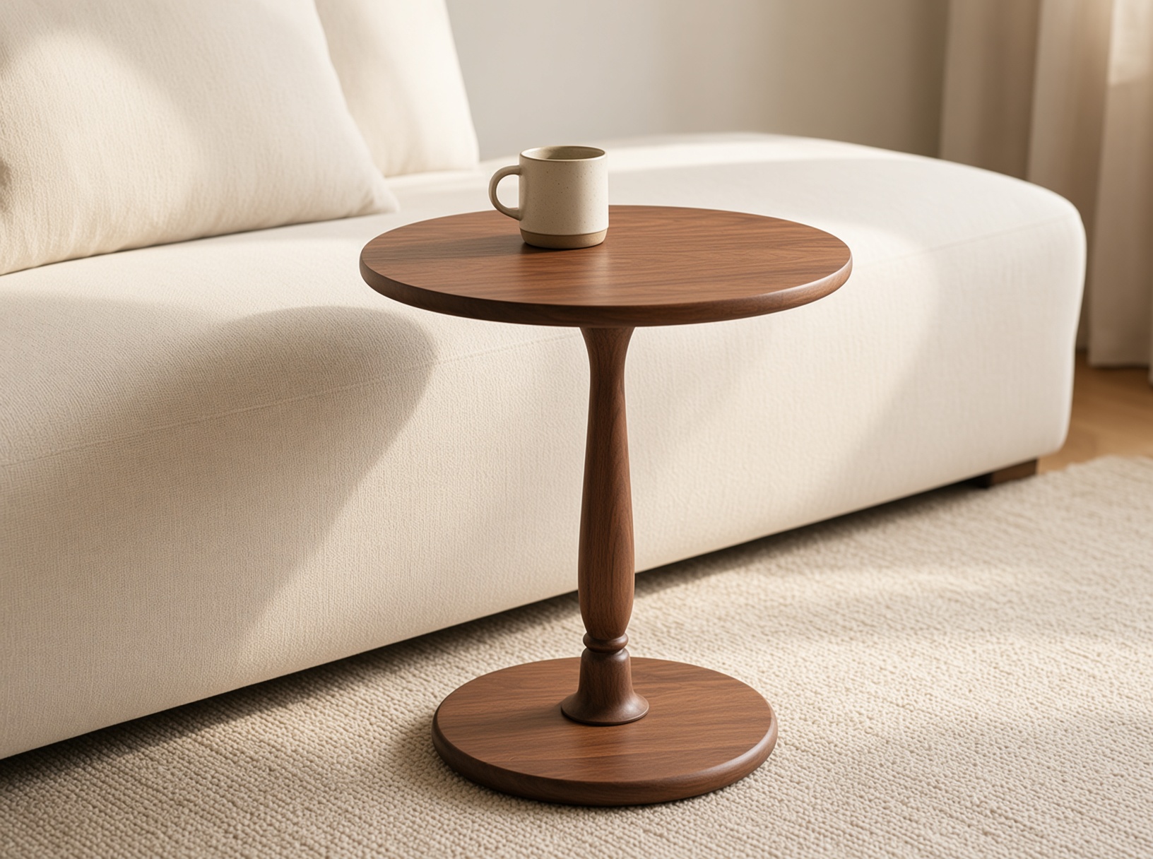 Pedestal Drink Side Table