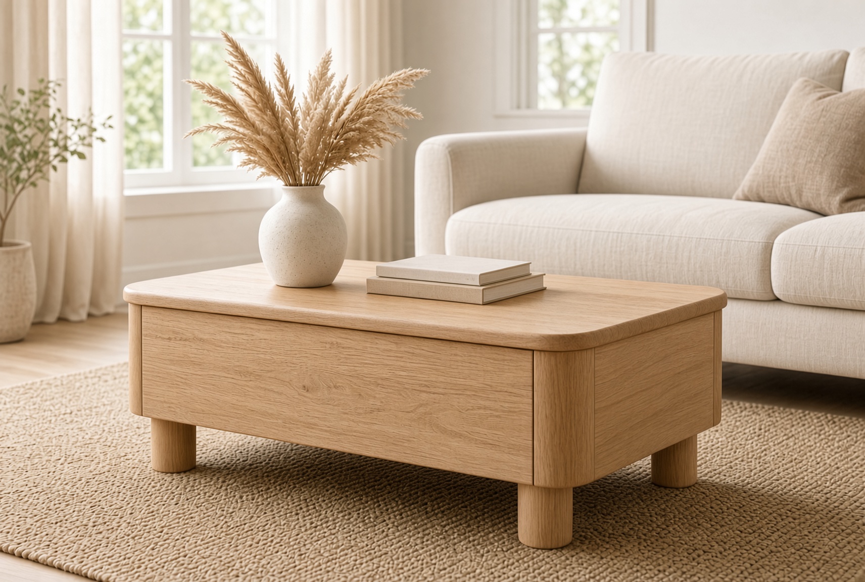 Storage Coffee Table Storage View