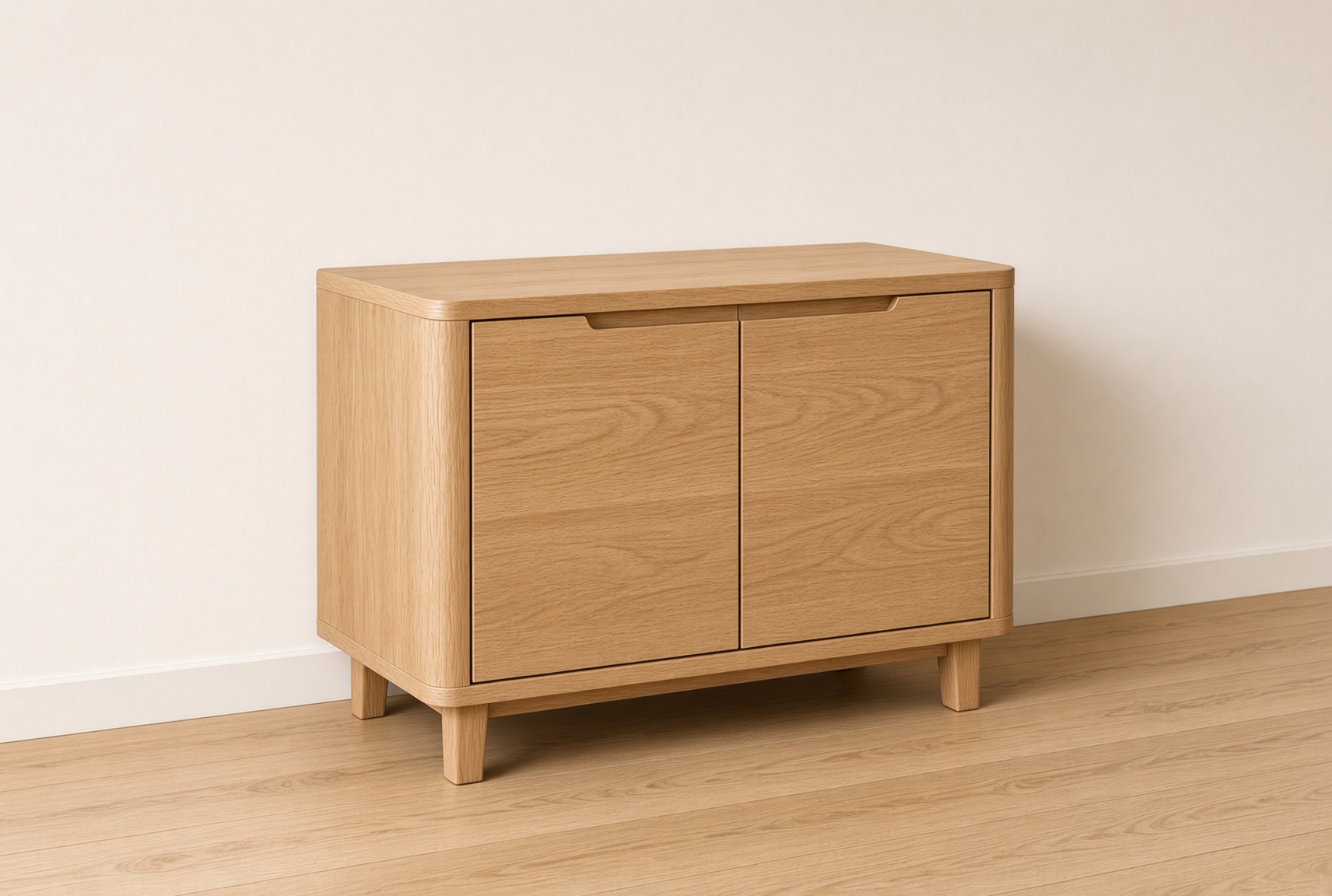 Wood Entryway Storage Cabinet