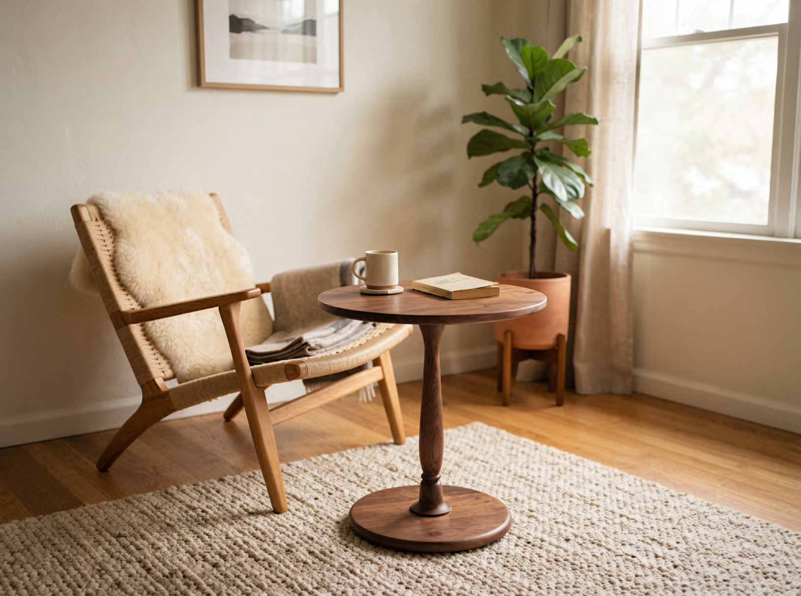 Pedestal Drink Side Table thumbnail 3